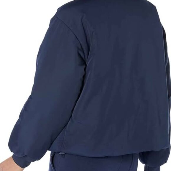 Amazon Essentials Women's Navy 2XL Padded Cropped Bomber Jacket Navy - Picture 7 of 8